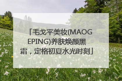 毛戈平美妆(MAOGEPING)养肤焕颜黑霜，定格初夏水光时刻