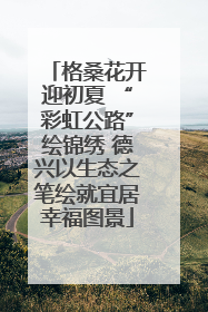 格桑花开迎初夏 “彩虹公路”绘锦绣 德兴以生态之笔绘就宜居幸福图景