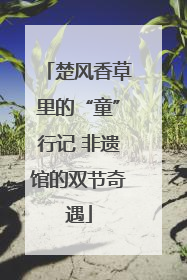楚风香草里的“童”行记 非遗馆的双节奇遇
