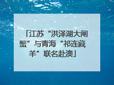 江苏“洪泽湖大闸蟹”与青海“祁连藏羊”联名赴澳
