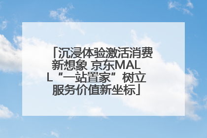 沉浸体验激活消费新想象 京东MALL“一站置家”树立服务价值新坐标