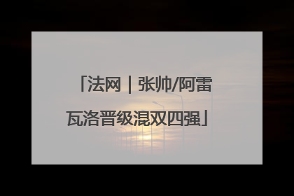 法网｜张帅/阿雷瓦洛晋级混双四强