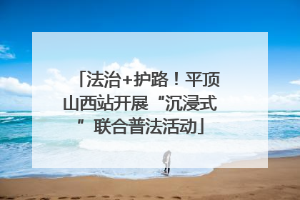 法治+护路！平顶山西站开展“沉浸式”联合普法活动