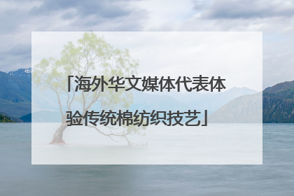 海外华文媒体代表体验传统棉纺织技艺