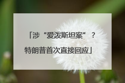 涉“爱泼斯坦案”？特朗普首次直接回应
