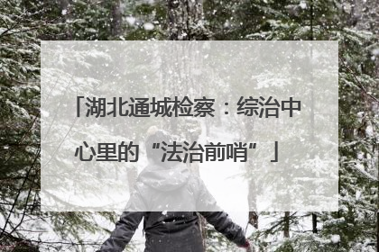 湖北通城检察：综治中心里的“法治前哨”