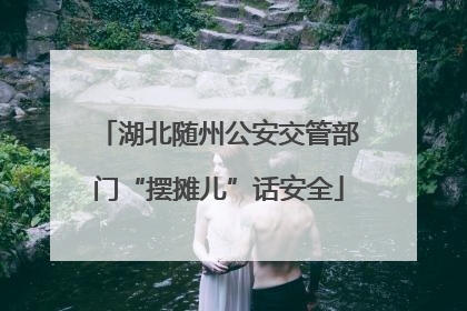 湖北随州公安交管部门“摆摊儿”话安全