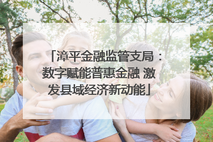 漳平金融监管支局：数字赋能普惠金融 激发县域经济新动能