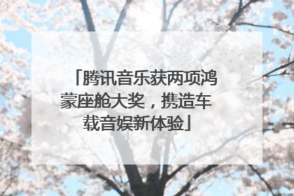 腾讯音乐获两项鸿蒙座舱大奖，携造车载音娱新体验