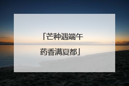 芒种遇端午 药香满夏都