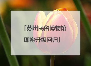 苏州民俗博物馆即将升级回归