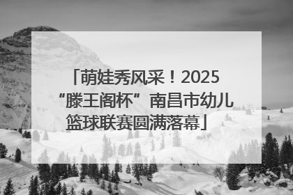 萌娃秀风采！2025“滕王阁杯”南昌市幼儿篮球联赛圆满落幕