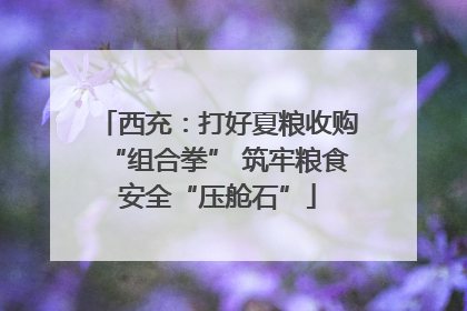 西充：打好夏粮收购“组合拳” 筑牢粮食安全“压舱石”