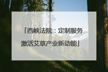 西峡法院：定制服务激活艾草产业新动能