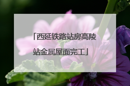 西延铁路站房高陵站金属屋面完工