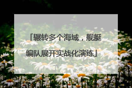 辗转多个海域，舰艇编队展开实战化演练