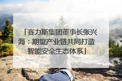 赛力斯集团董事长张兴海：期望产业链共同打造智能安全生态体系
