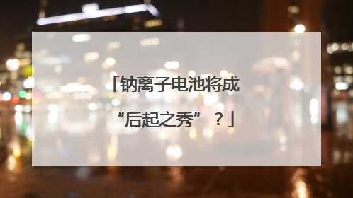 钠离子电池将成“后起之秀”？