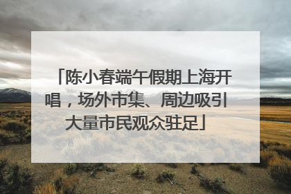 陈小春端午假期上海开唱，场外市集、周边吸引大量市民观众驻足