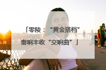 零陵：“黄金搭档”奏响丰收“交响曲”