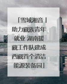 雪域湘音丨助力藏族青年就业 湖南援藏工作队建成西藏首个清洁能源装备园