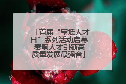 首届“宝坻人才日”系列活动启幕 奏响人才引领高质量发展最强音