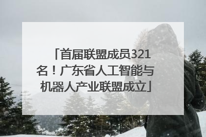 首届联盟成员321名！广东省人工智能与机器人产业联盟成立