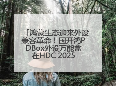 鸿蒙生态迎来外设兼容革命！国开鸿PDBox外设万能盒在HDC 2025大放异彩