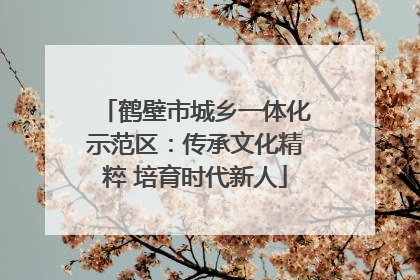 鹤壁市城乡一体化示范区：传承文化精粹 培育时代新人