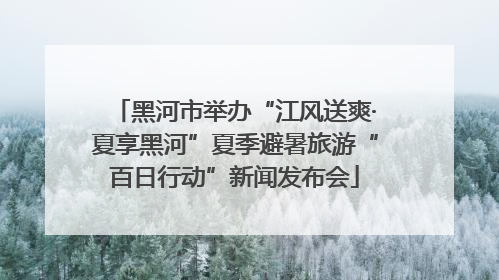 黑河市举办“江风送爽·夏享黑河”夏季避暑旅游“百日行动”新闻发布会