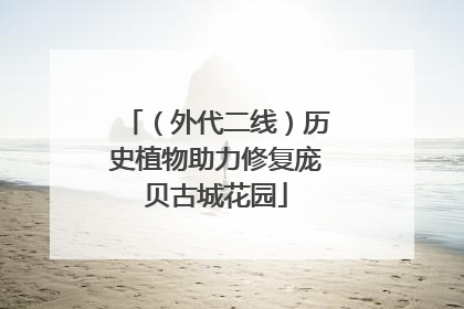 （外代二线）历史植物助力修复庞贝古城花园