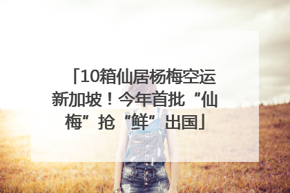 10箱仙居杨梅空运新加坡！今年首批“仙梅”抢“鲜”出国