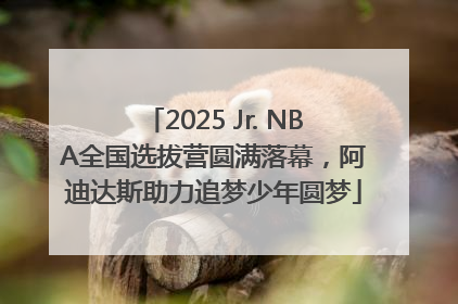 2025 Jr. NBA全国选拔营圆满落幕，阿迪达斯助力追梦少年圆梦