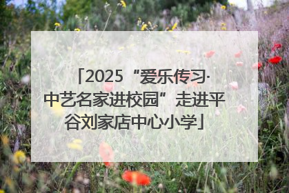 2025“爱乐传习·中艺名家进校园”走进平谷刘家店中心小学