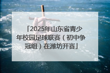 2025年山东省青少年校园足球联赛（初中争冠组）在潍坊开赛
