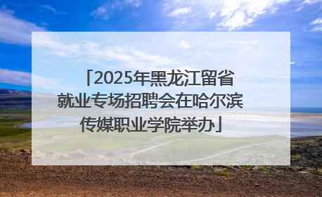 2025年黑龙江留省就业专场招聘会在哈尔滨传媒职业学院举办