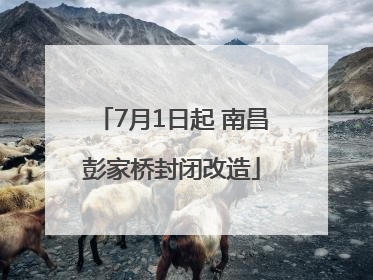 7月1日起 南昌彭家桥封闭改造