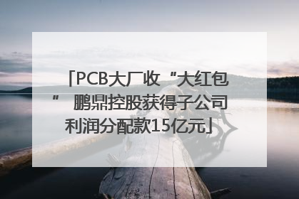 PCB大厂收“大红包” 鹏鼎控股获得子公司利润分配款15亿元